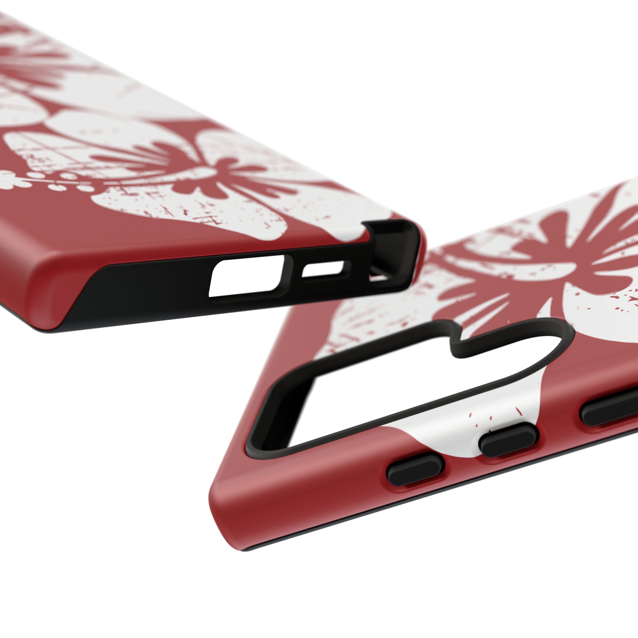 "The Classic Hibiscus" Phone Case - Destressed Red