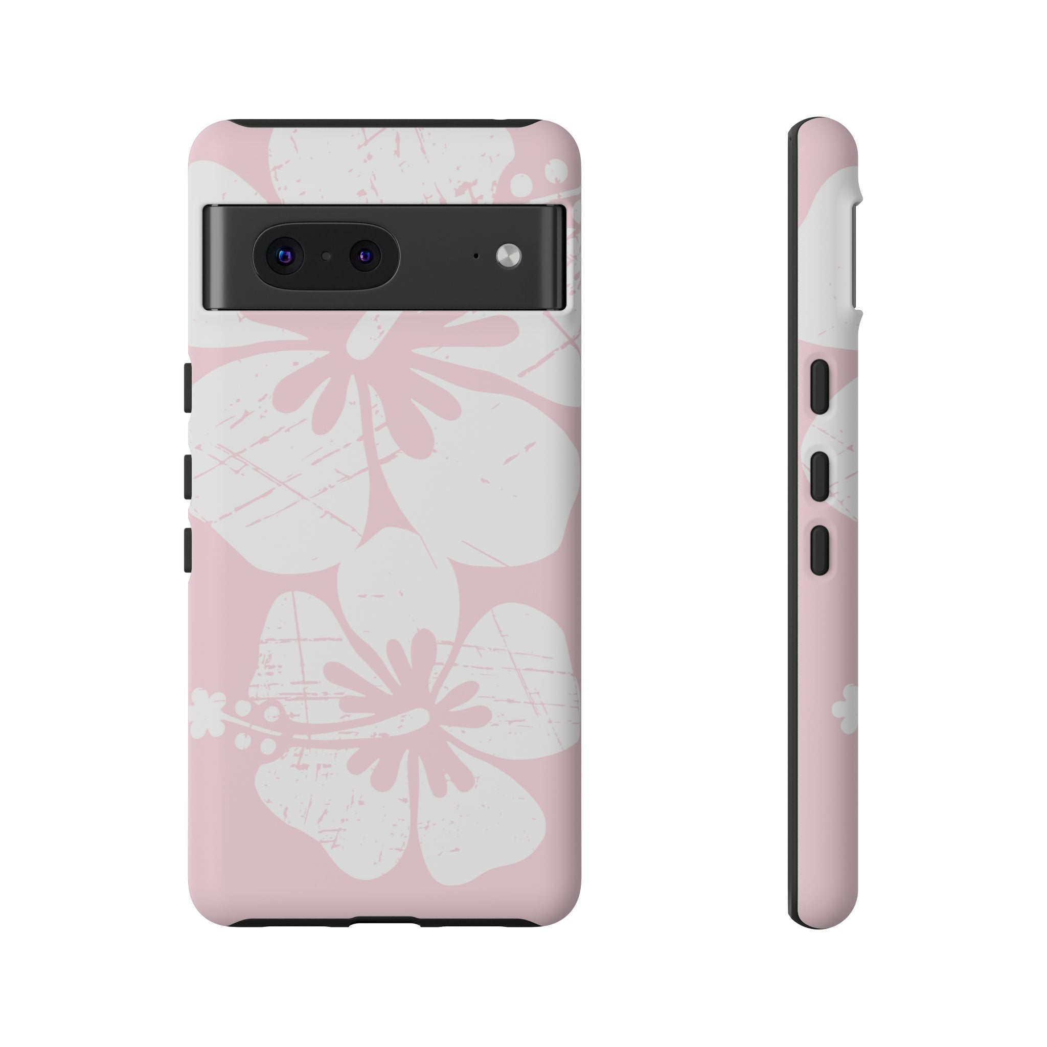 "The Classic Hibiscus" Phone Case - Distressed Pink