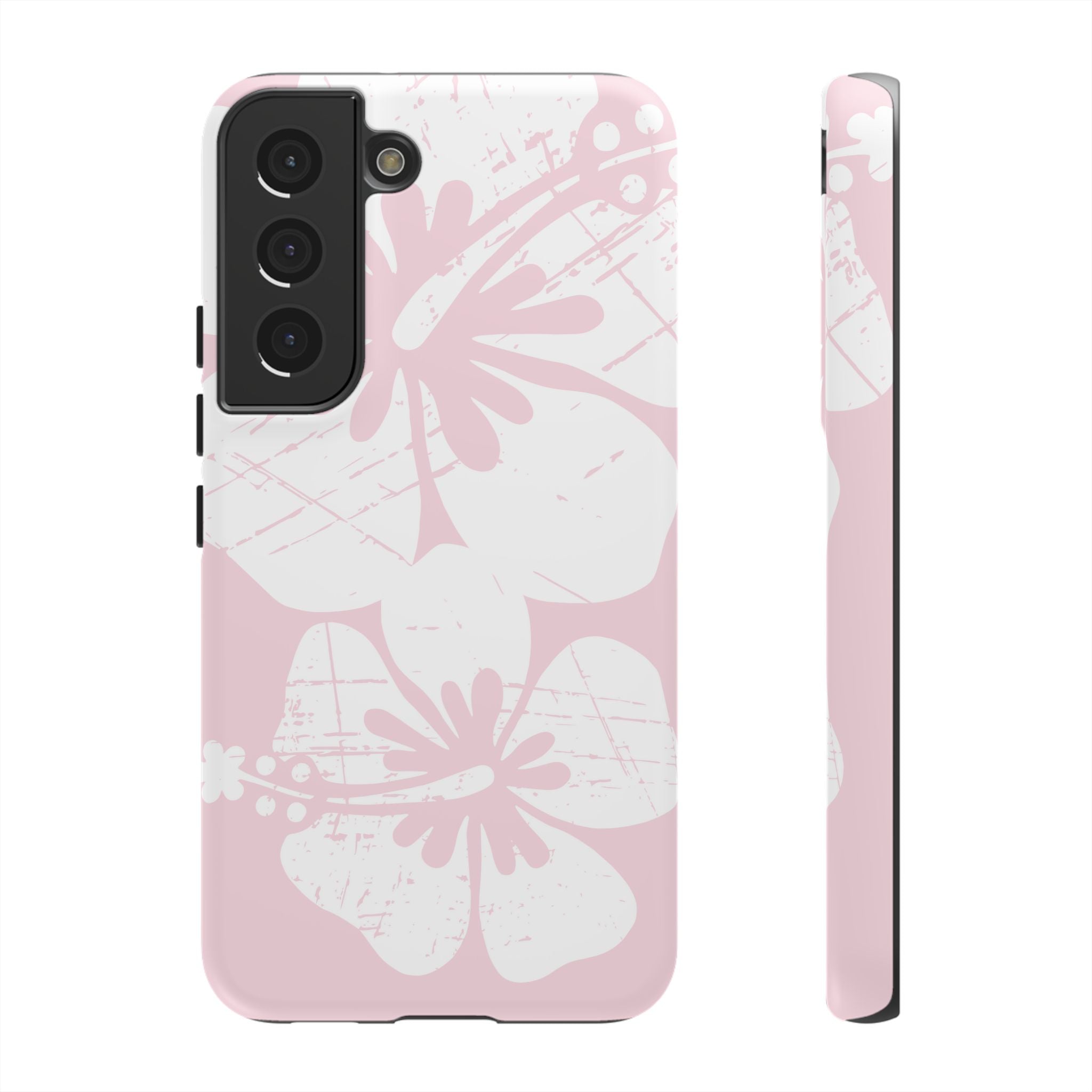 "The Classic Hibiscus" Phone Case - Distressed Pink