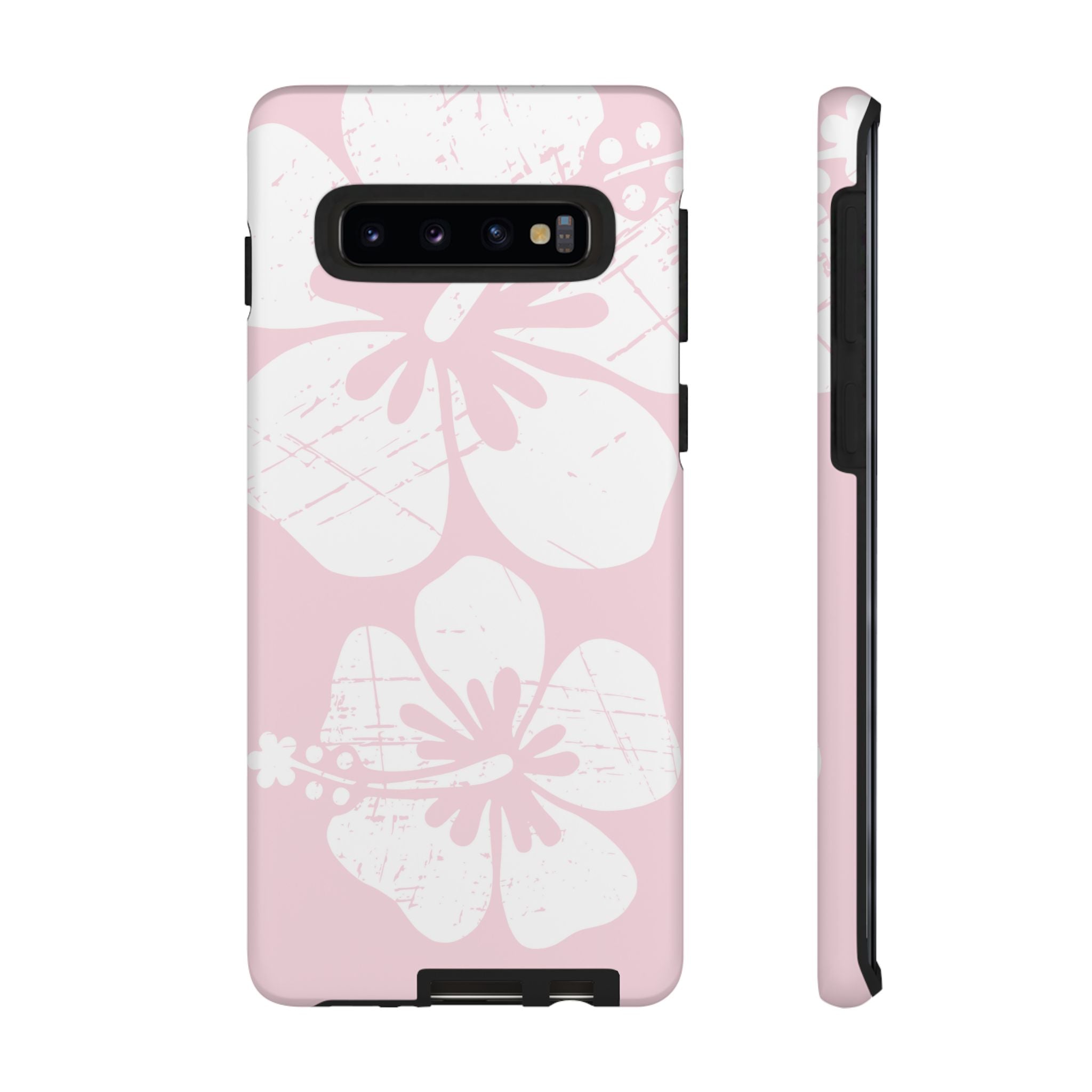 "The Classic Hibiscus" Phone Case - Distressed Pink