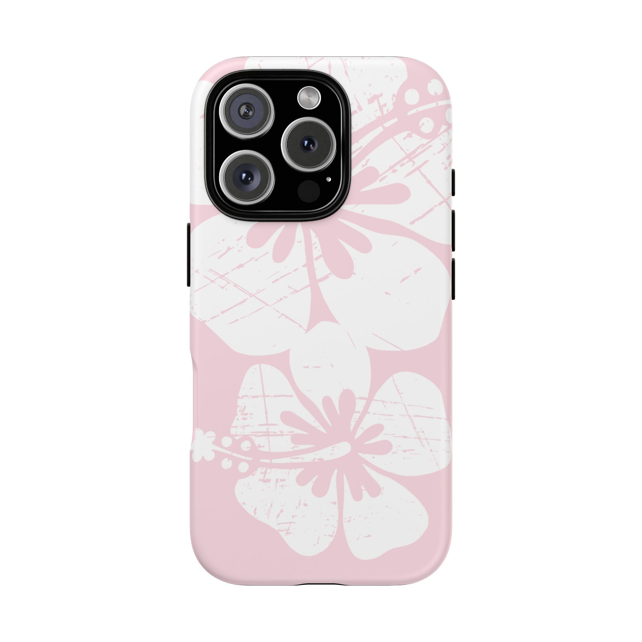 "The Classic Hibiscus" Phone Case - Distressed Pink