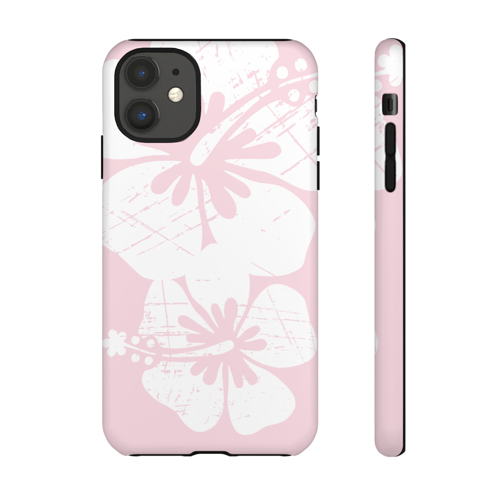 "The Classic Hibiscus" Phone Case - Distressed Pink