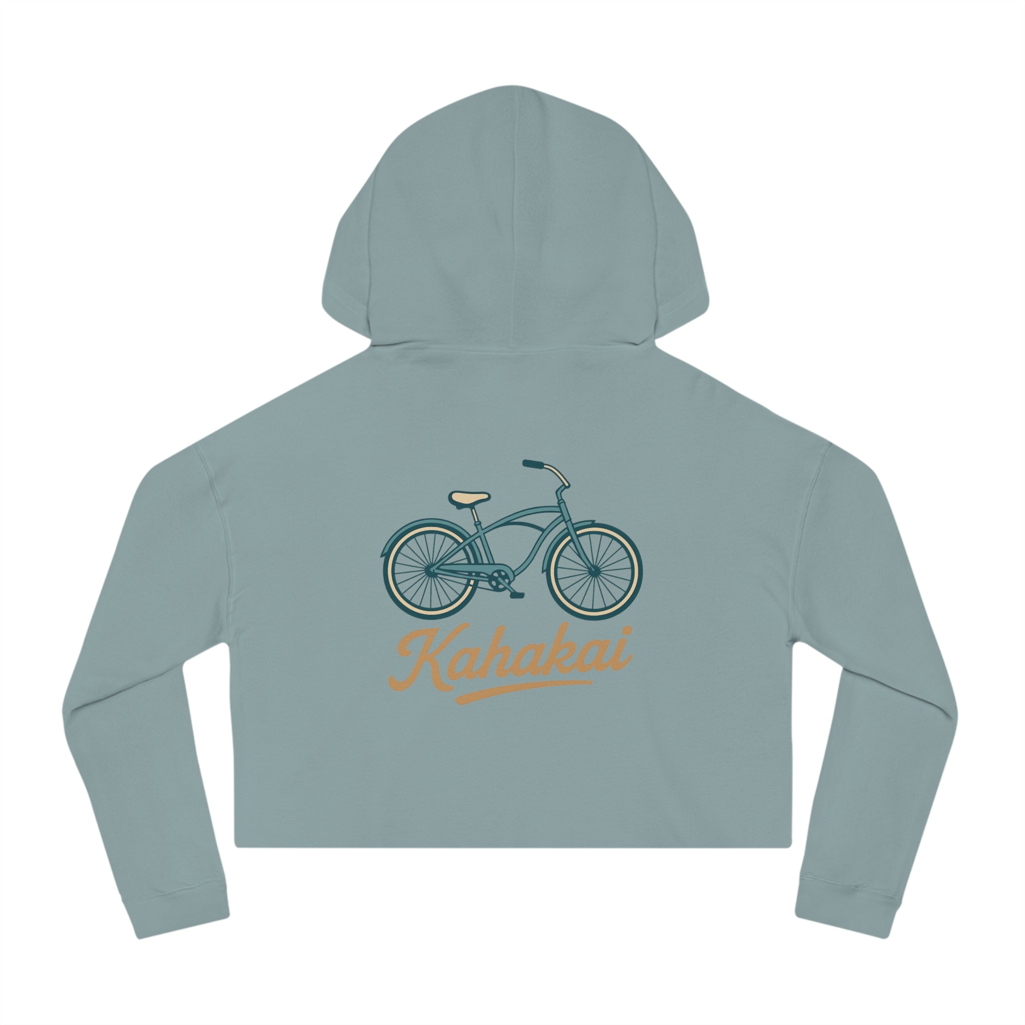 Kahakai Bicycle Cropped Hoodie Sweatshirt