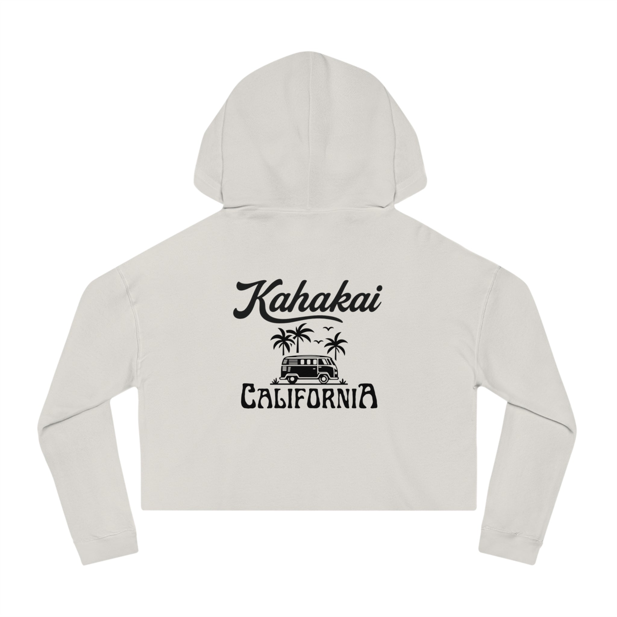 "Kahakai California Vibes" Cropped Hoodie Sweatshirt