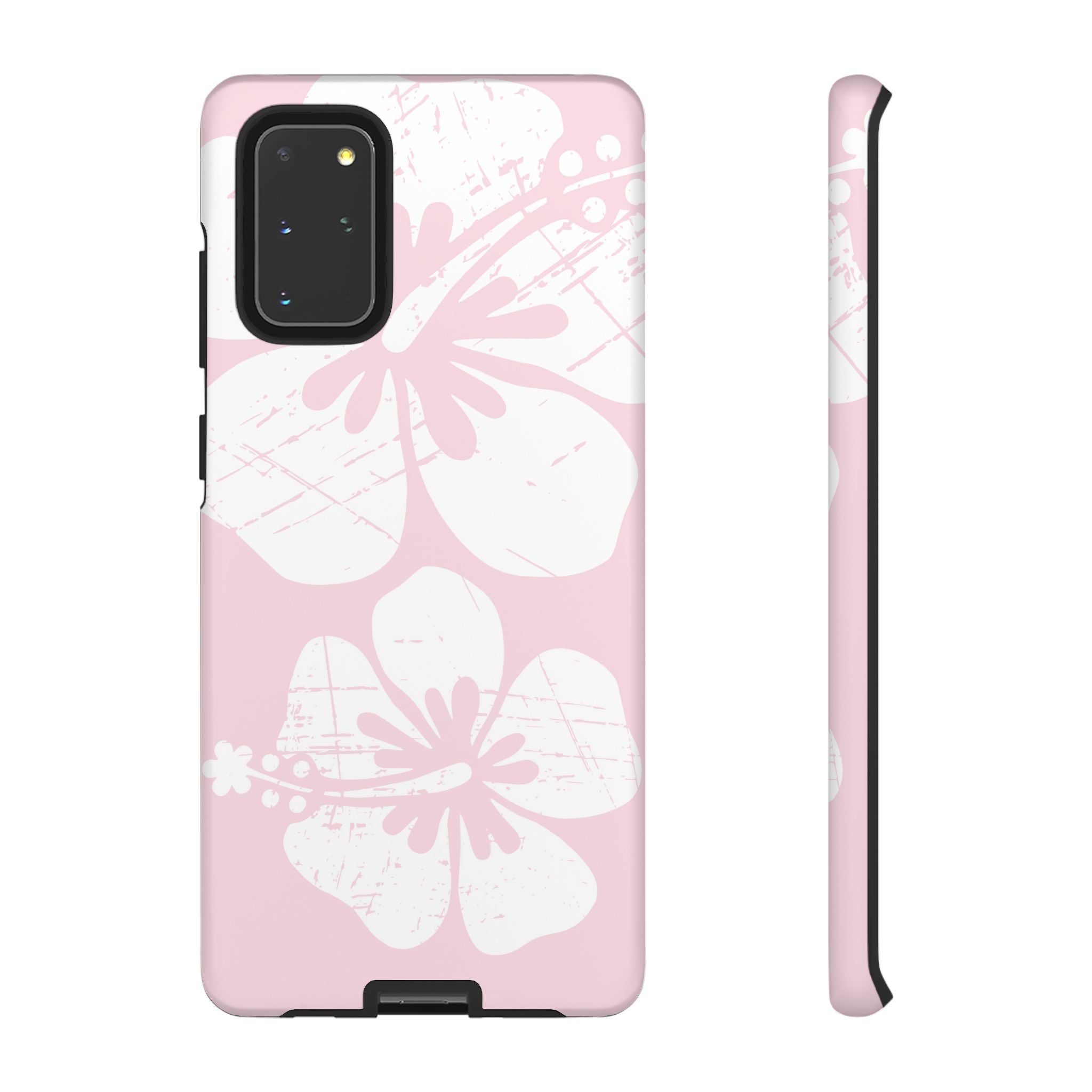 "The Classic Hibiscus" Phone Case - Distressed Pink