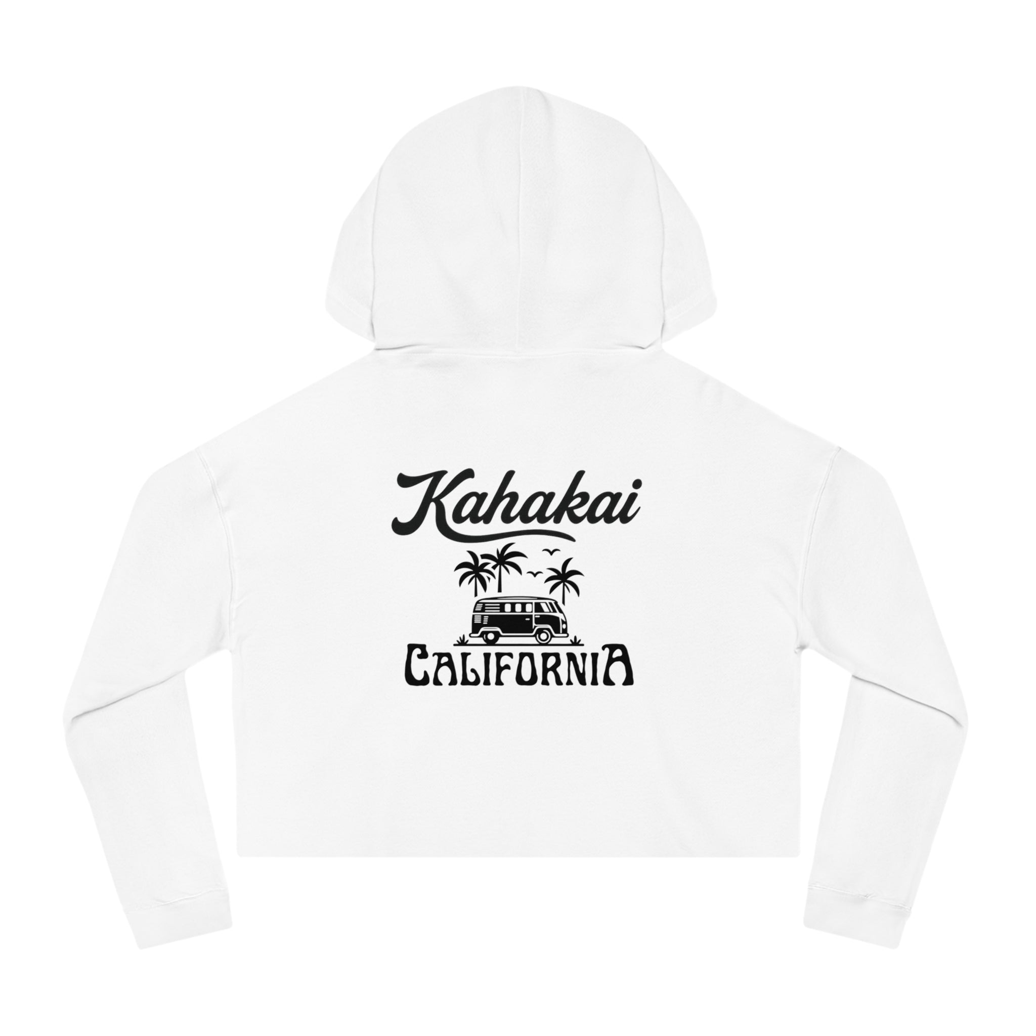 "Kahakai California Vibes" Cropped Hoodie Sweatshirt