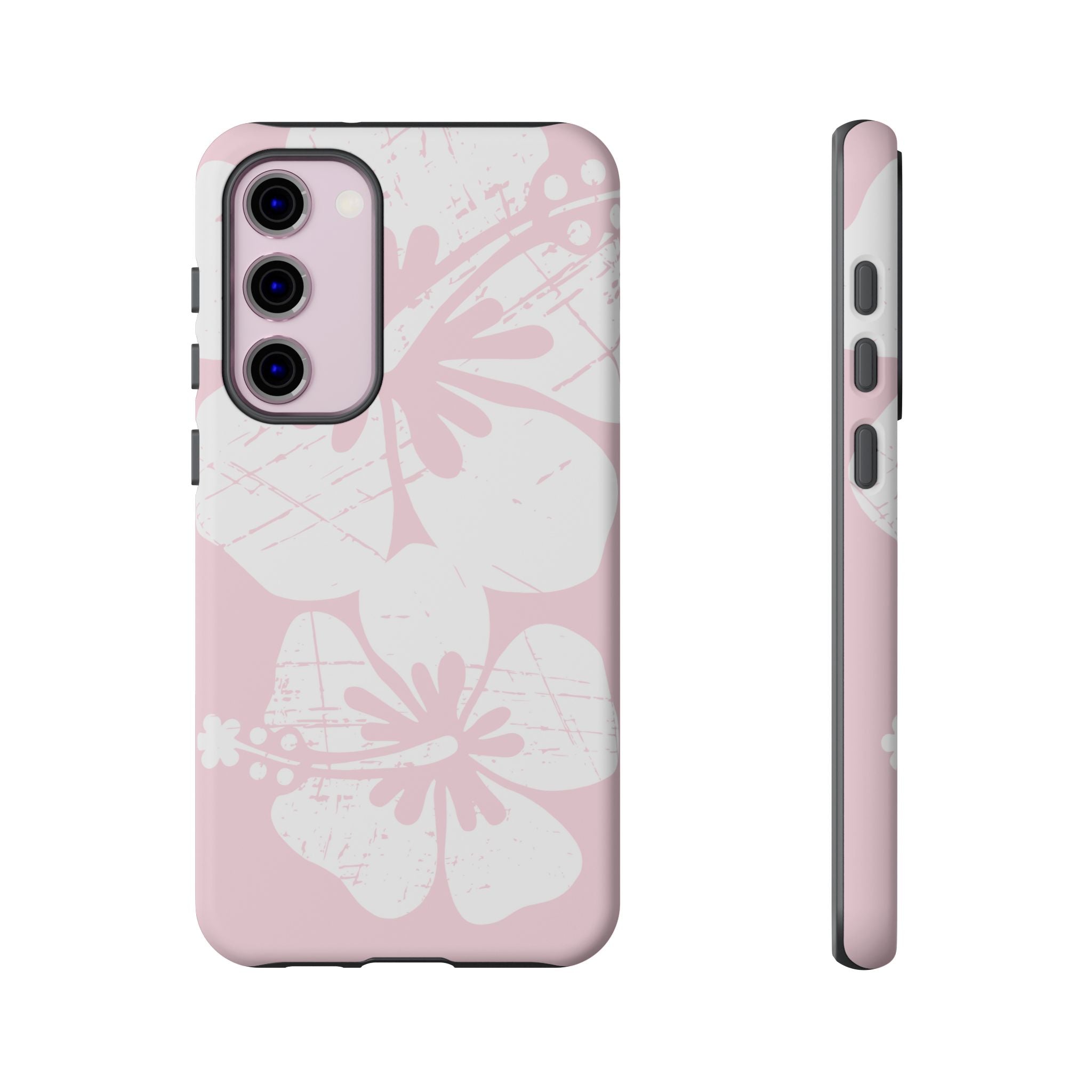 "The Classic Hibiscus" Phone Case - Distressed Pink