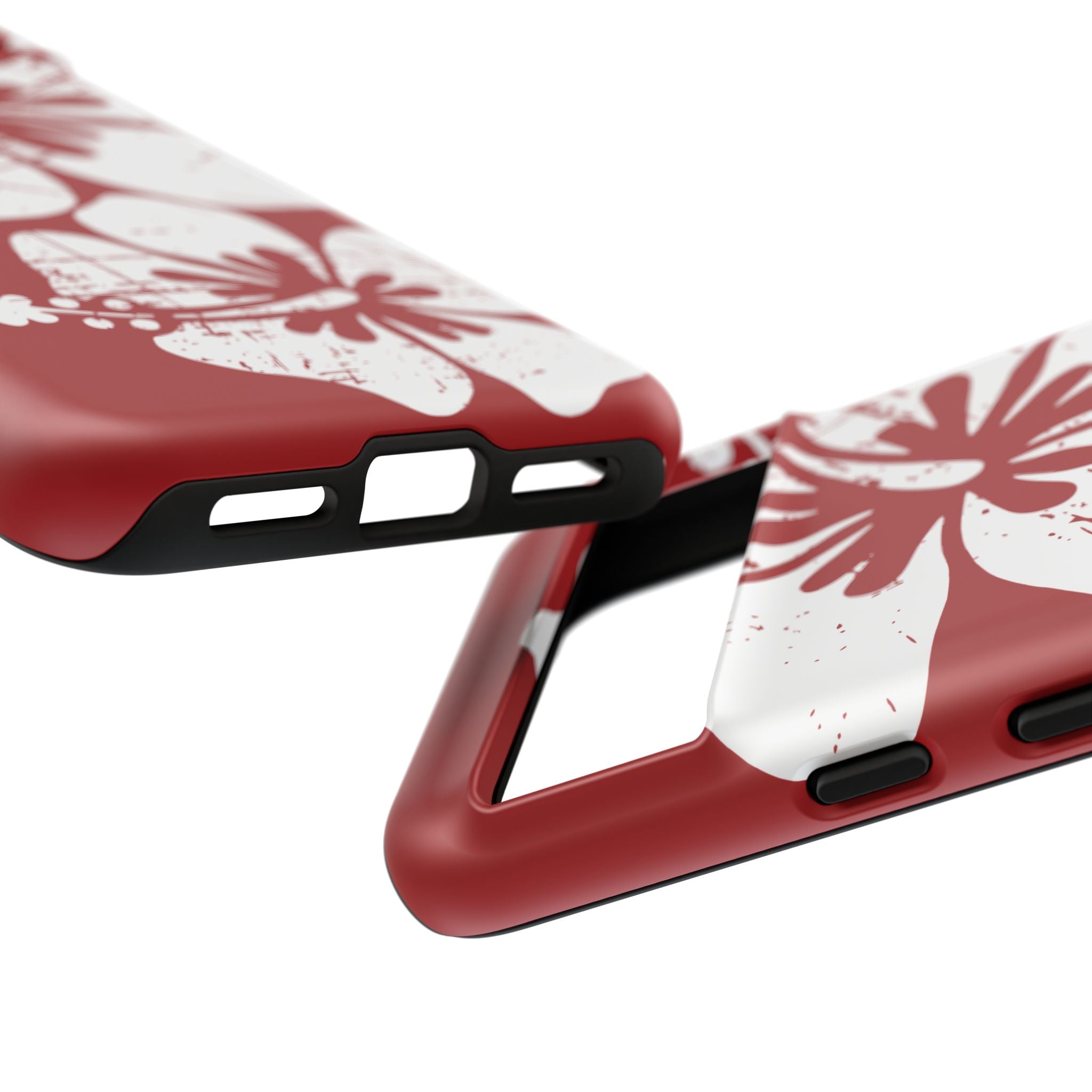 "The Classic Hibiscus" Phone Case - Destressed Red