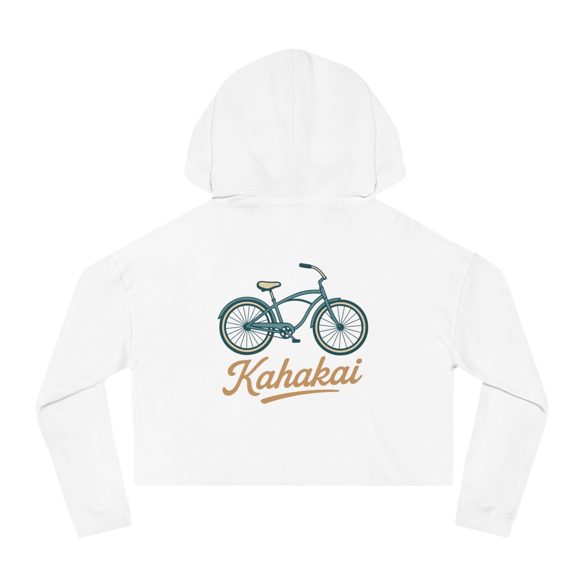 Kahakai Bicycle Cropped Hoodie Sweatshirt