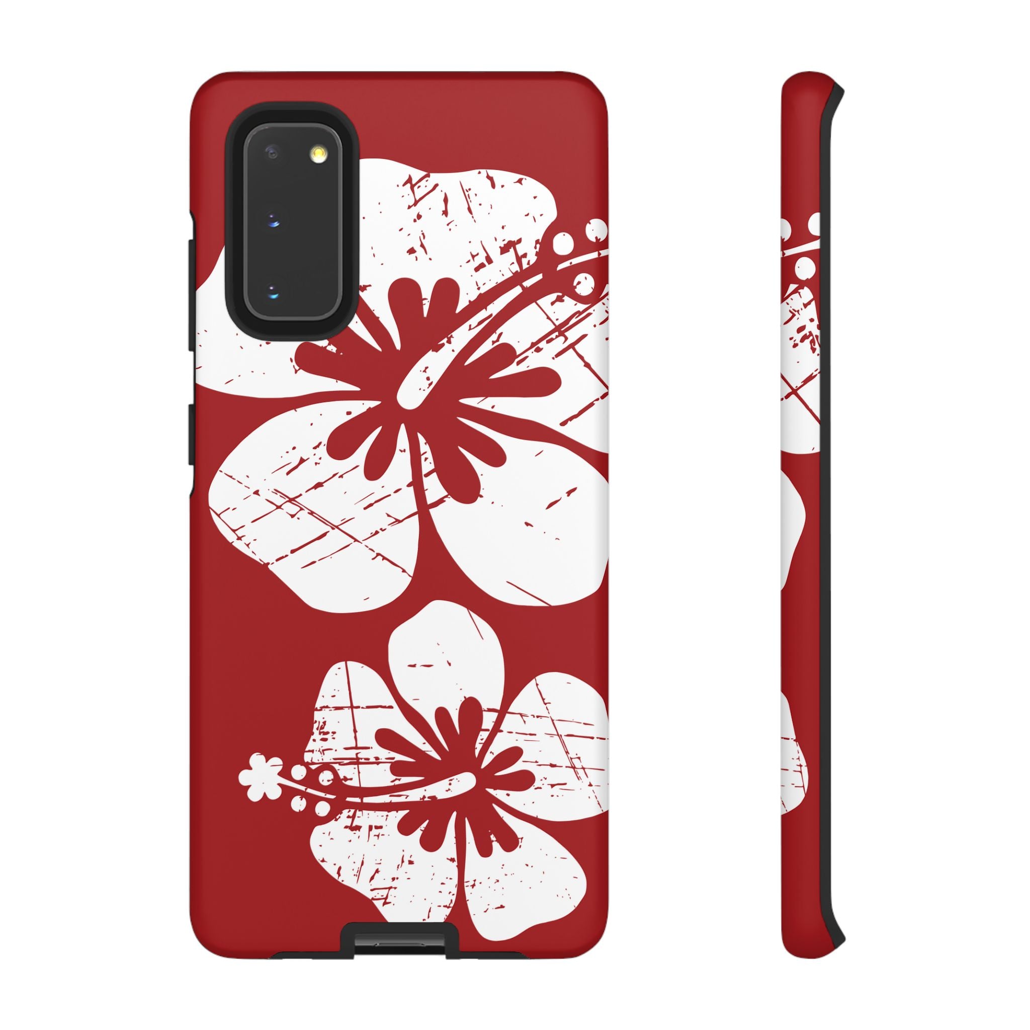 "The Classic Hibiscus" Phone Case - Destressed Red