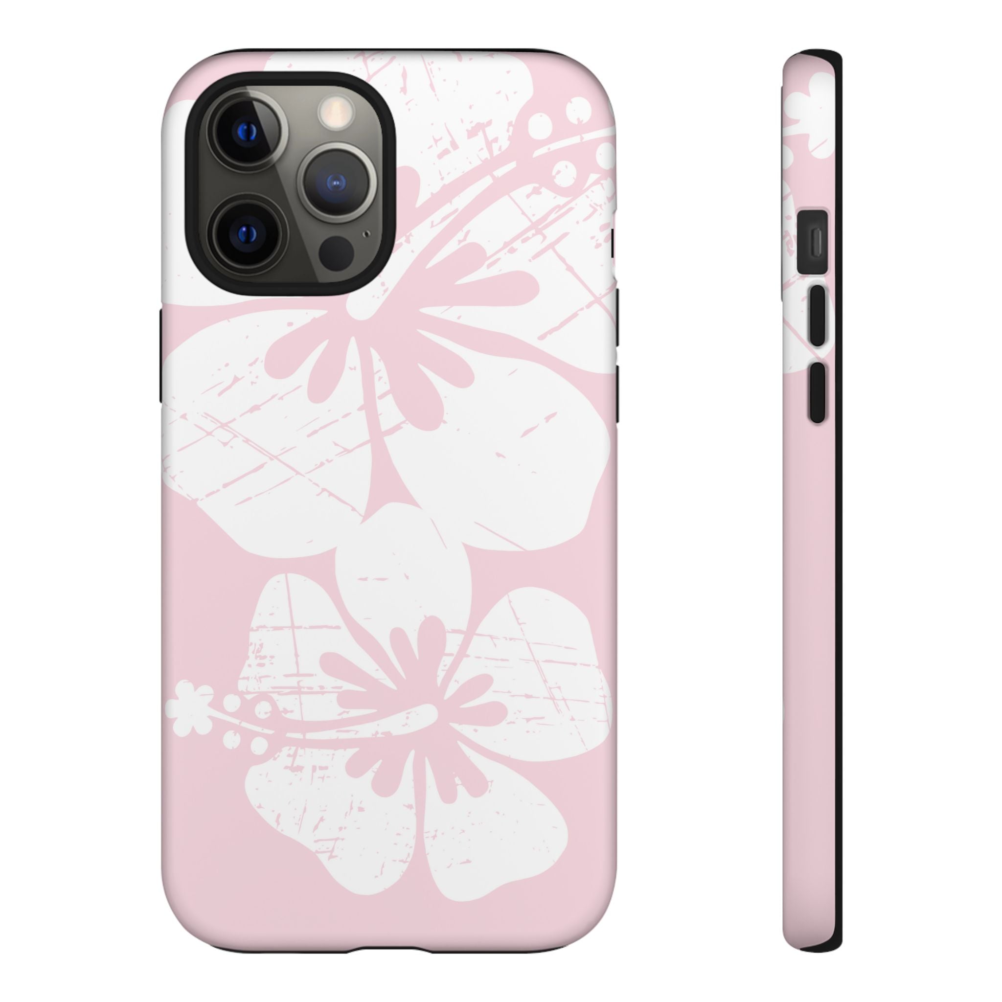 "The Classic Hibiscus" Phone Case - Distressed Pink