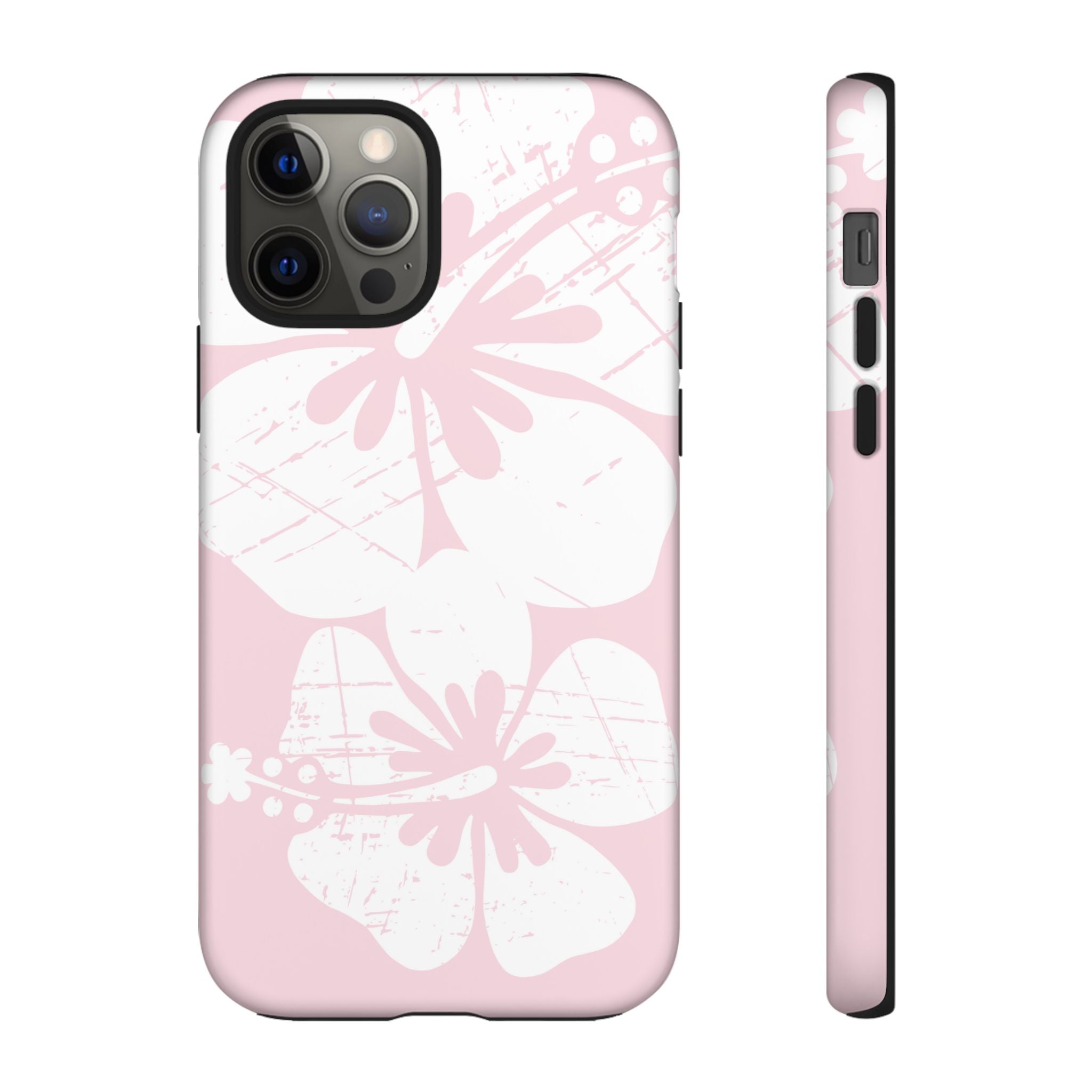 "The Classic Hibiscus" Phone Case - Distressed Pink