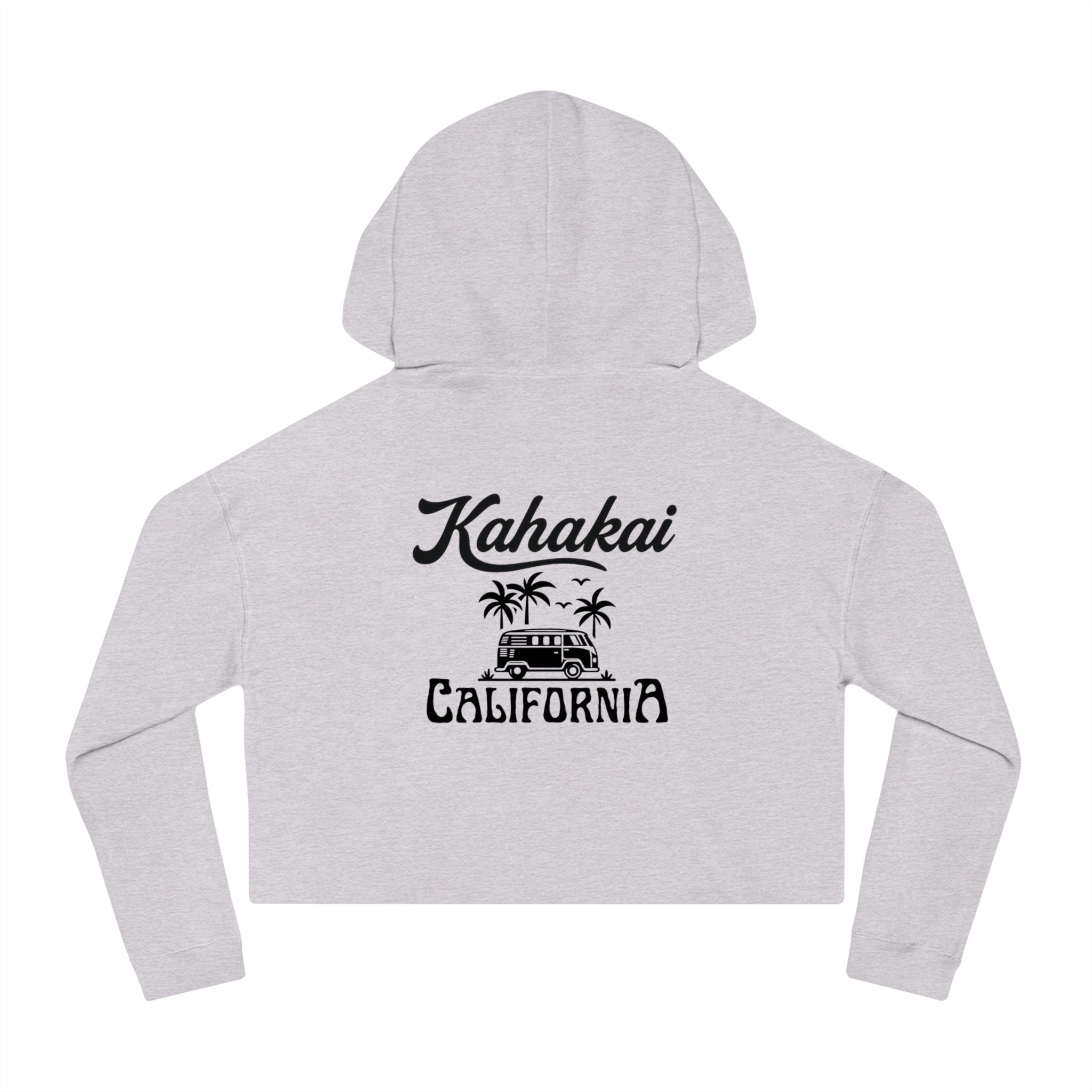 "Kahakai California Vibes" Cropped Hoodie Sweatshirt