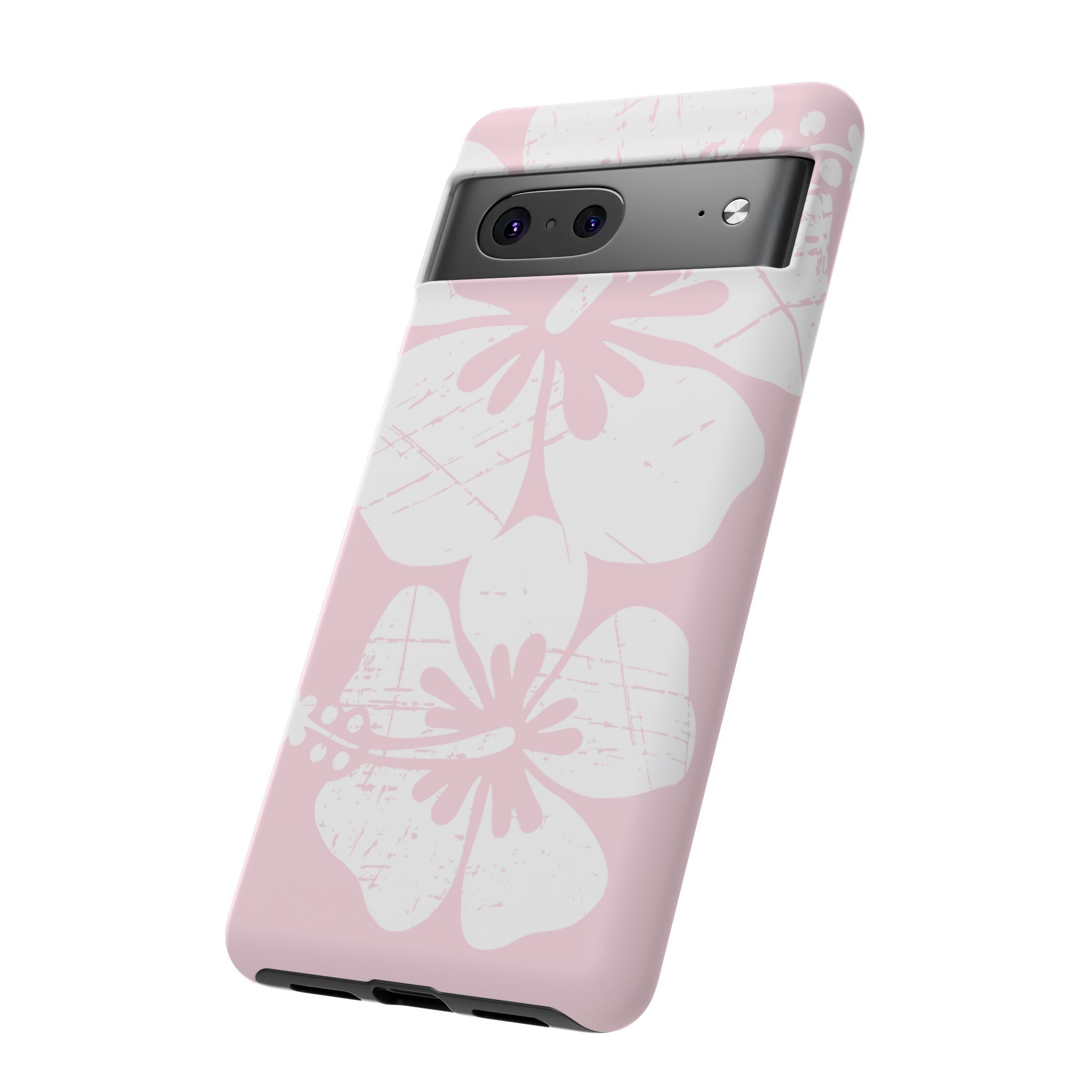 "The Classic Hibiscus" Phone Case - Distressed Pink