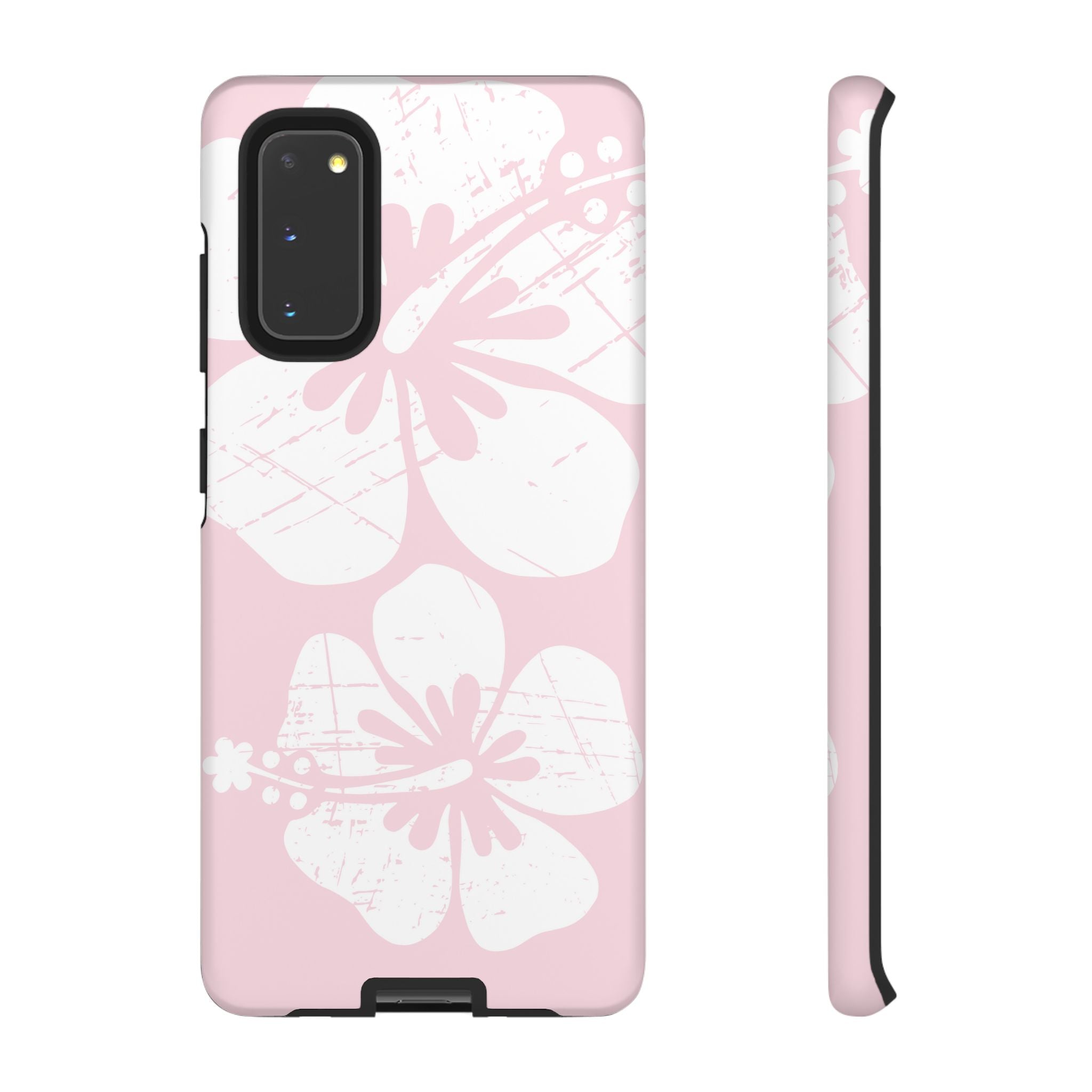 "The Classic Hibiscus" Phone Case - Distressed Pink