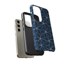 "Plumeria" Phone Case - Blue and White