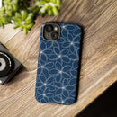 "Plumeria" Phone Case - Blue and White