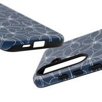 "Plumeria" Phone Case - Blue and White
