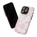 "The Classic Hibiscus"  Phone Case - Distressed Pink