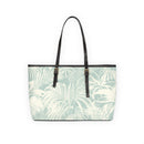 "Blue Palm" PU Leather Shoulder Bag