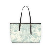 "Blue Palm" PU Leather Shoulder Bag