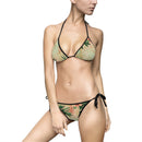 Women's "Vintage Hawaii"  Bikini Swimsuit in Black and White