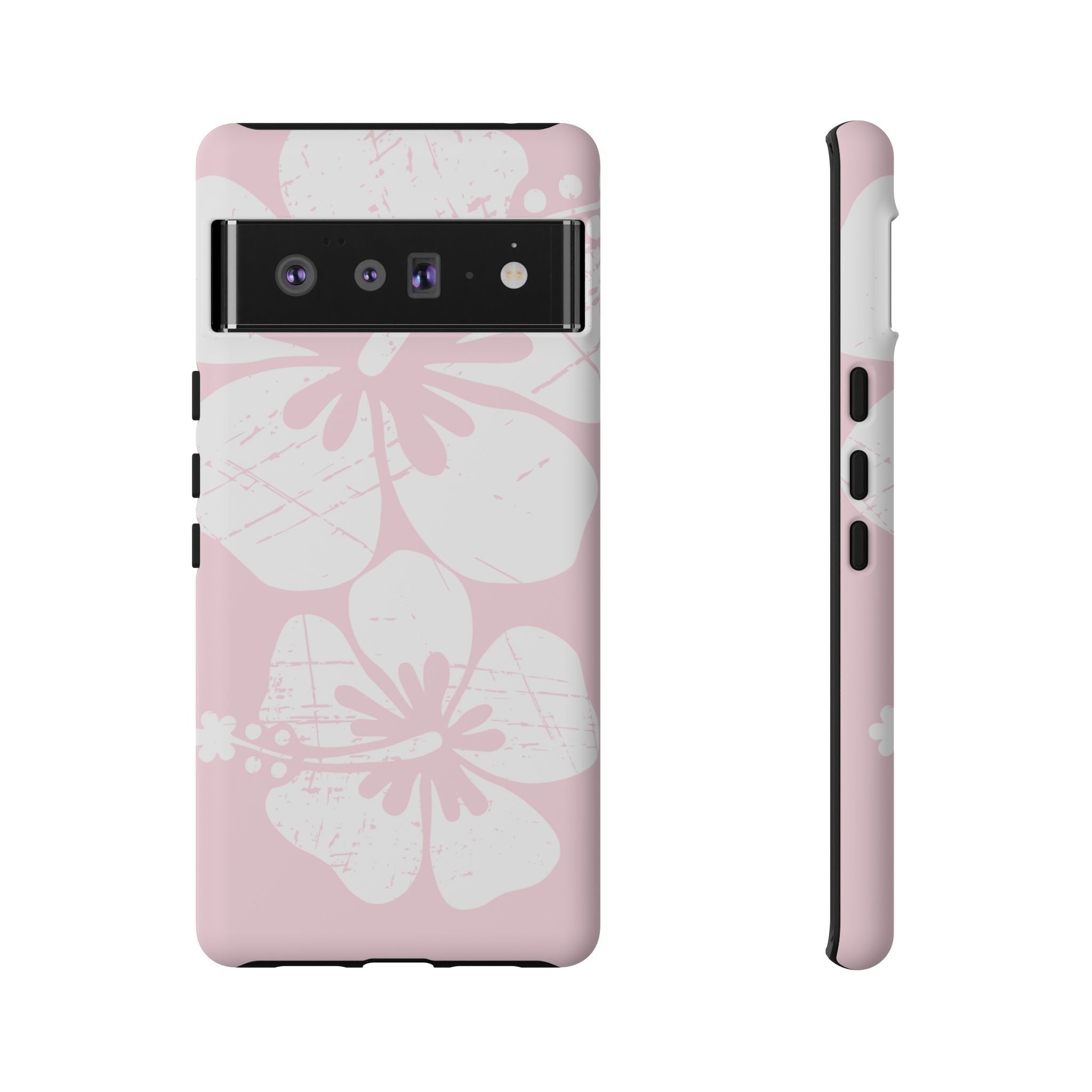 "The Classic Hibiscus"  Phone Case - Distressed Pink