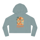 "Surfer Girl" Cropped Hoodie Sweatshirt