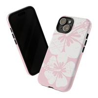 "The Classic Hibiscus"  Phone Case - Distressed Pink