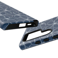 "Plumeria" Phone Case - Blue and White