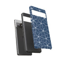 "Plumeria" Phone Case - Blue and White