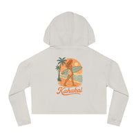 "Surfer Girl" Cropped Hoodie Sweatshirt