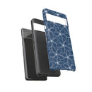 "Plumeria" Phone Case - Blue and White