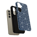 "Plumeria" Phone Case - Blue and White