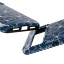 "Plumeria" Phone Case - Blue and White