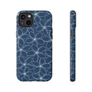 "Plumeria" Phone Case - Blue and White