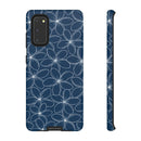 "Plumeria" Phone Case - Blue and White