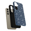 "Plumeria" Phone Case - Blue and White