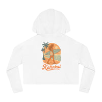 "Surfer Girl" Cropped Hoodie Sweatshirt
