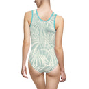Blue Palm One-Piece Swimsuit