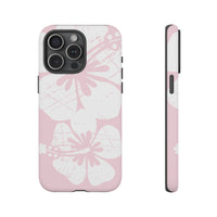 "The Classic Hibiscus"  Phone Case - Distressed Pink