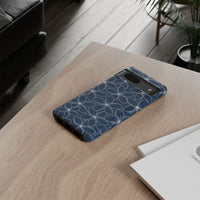 "Plumeria" Phone Case - Blue and White