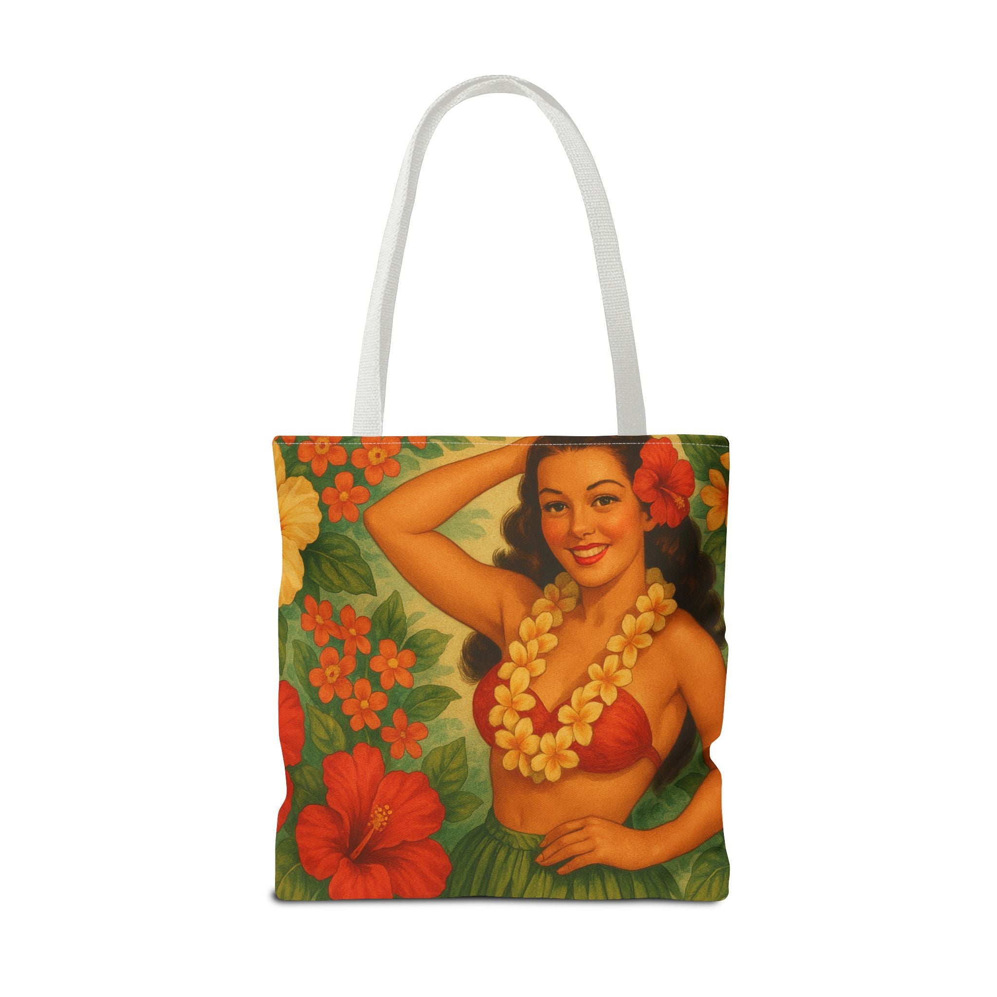 “Vintage Hula Bloom” Tote Bag