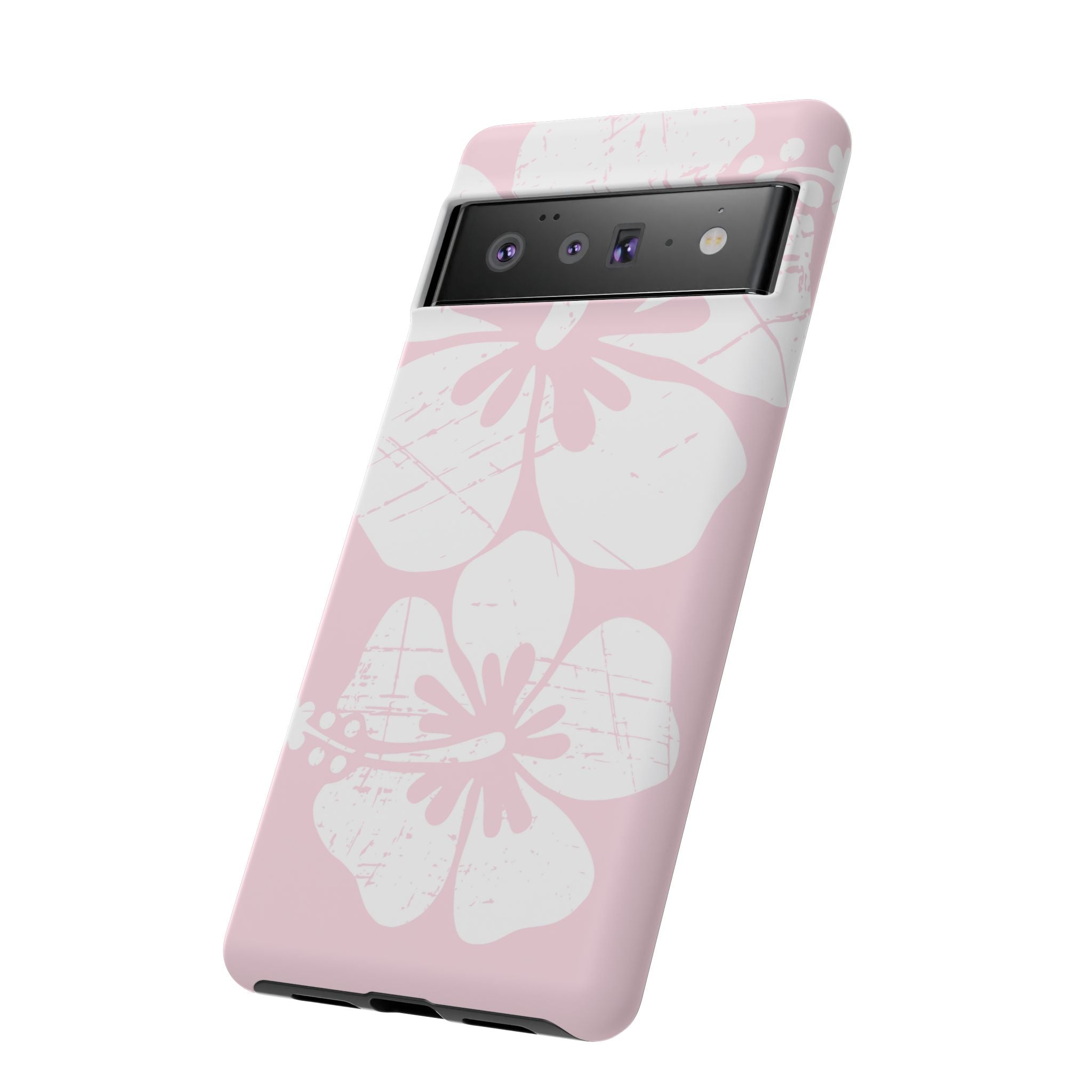 "The Classic Hibiscus"  Phone Case - Distressed Pink