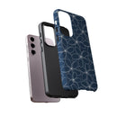 "Plumeria" Phone Case - Blue and White