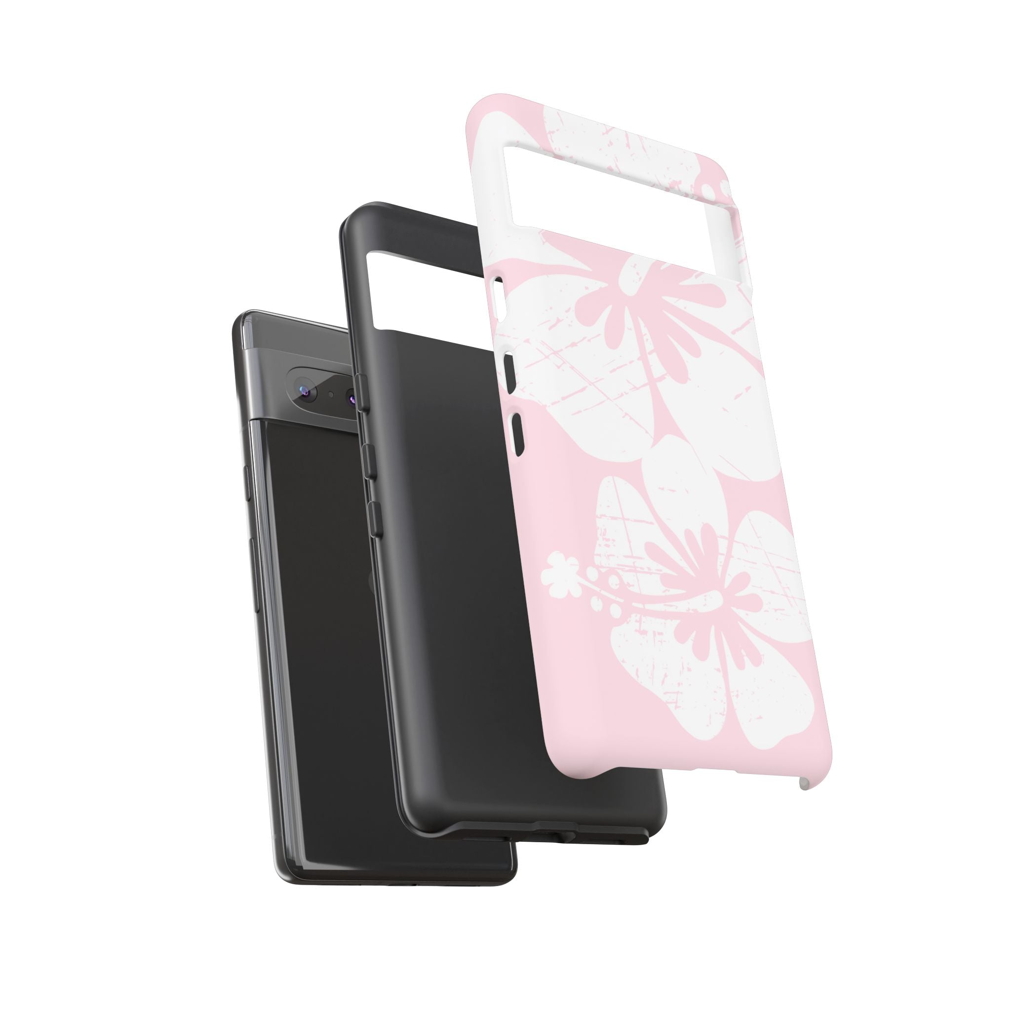 "The Classic Hibiscus"  Phone Case - Distressed Pink